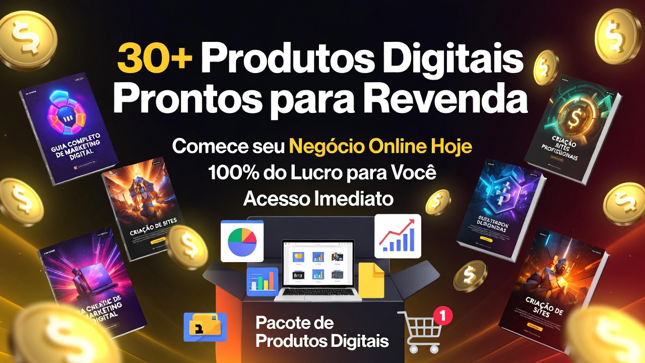 🔥30+ PRODUTOS DIGITAIS PRONTOS💰