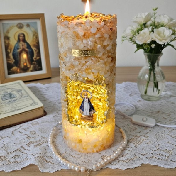 Vela Sagrada Luz Dourada 1un