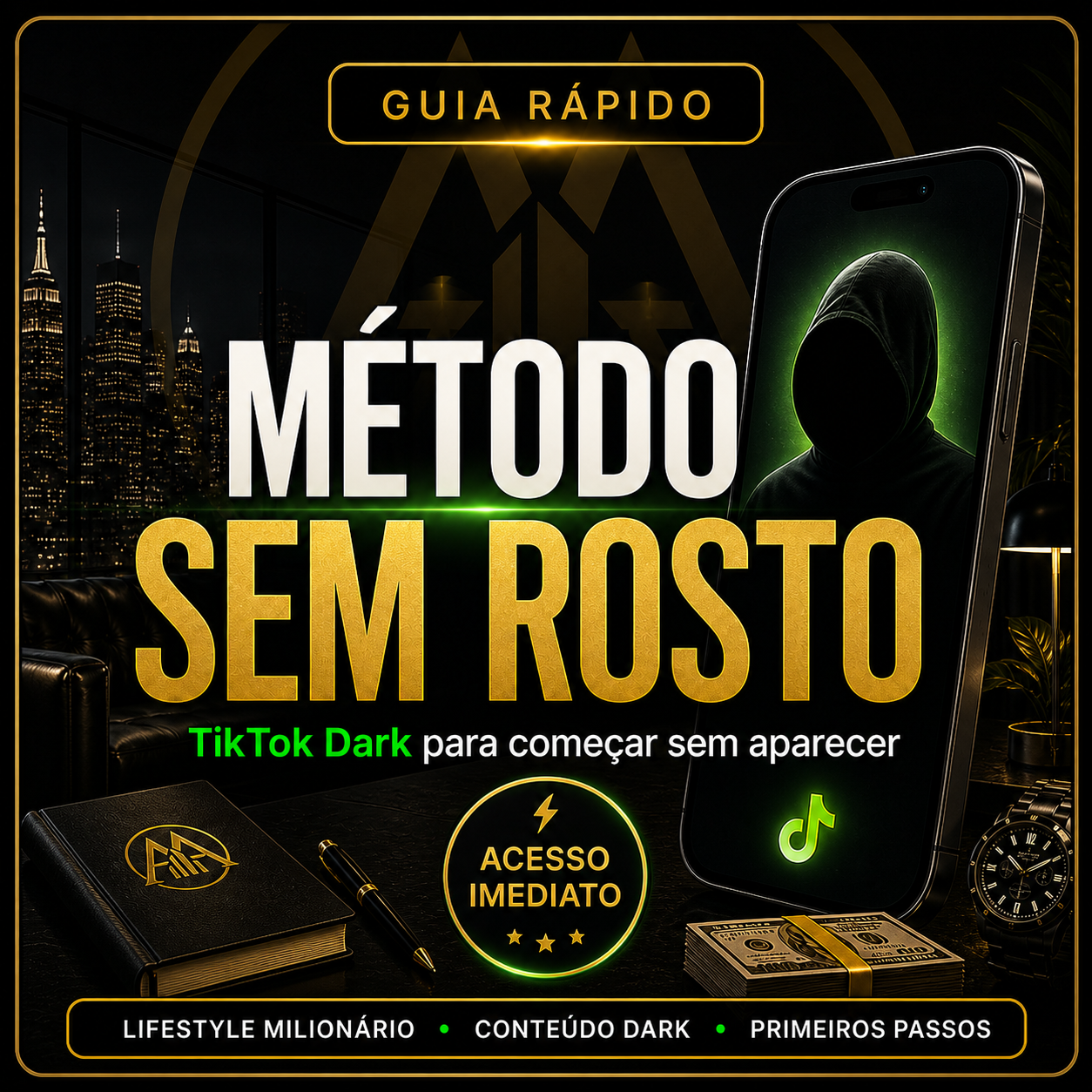 Método Sem Rosto — TikTok Dark Sem Aparecer