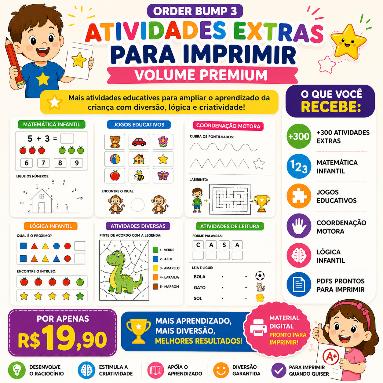 Atividades Extras Para Imprimir — Volume Premium