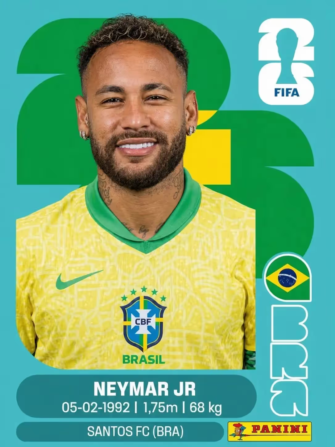 Figurinhas do Neymar Copa 2026